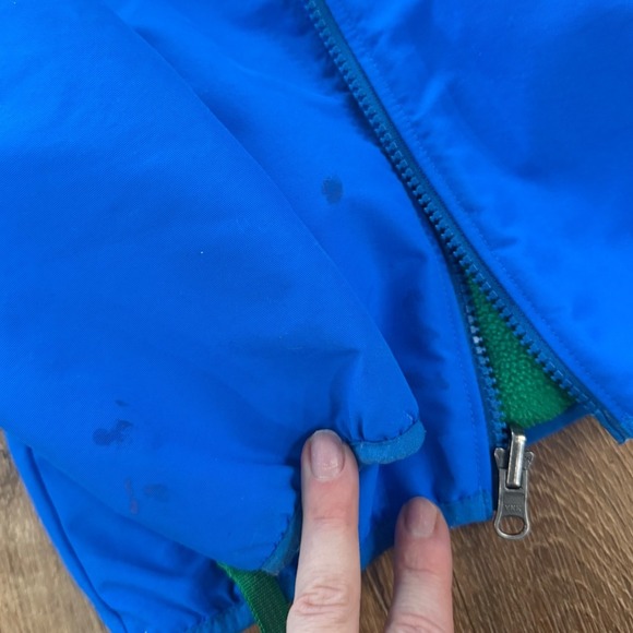 Patagonia Kids Fleece Jacket Reversible Red Green Blue Outdoor 18-24 Month - Picture 6 of 6